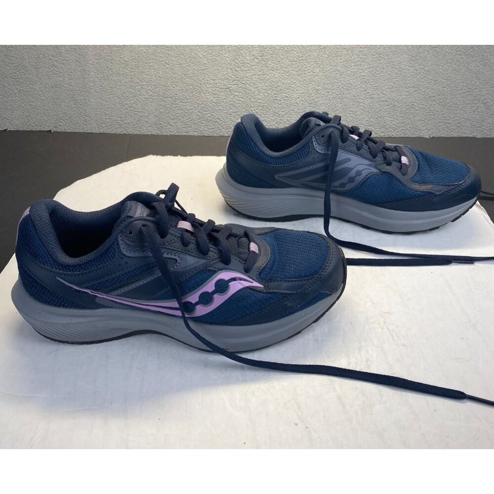 Saucony Cohesion 17 Womens Size 9W Blue Purple Sports Shoes Gym Running Walking